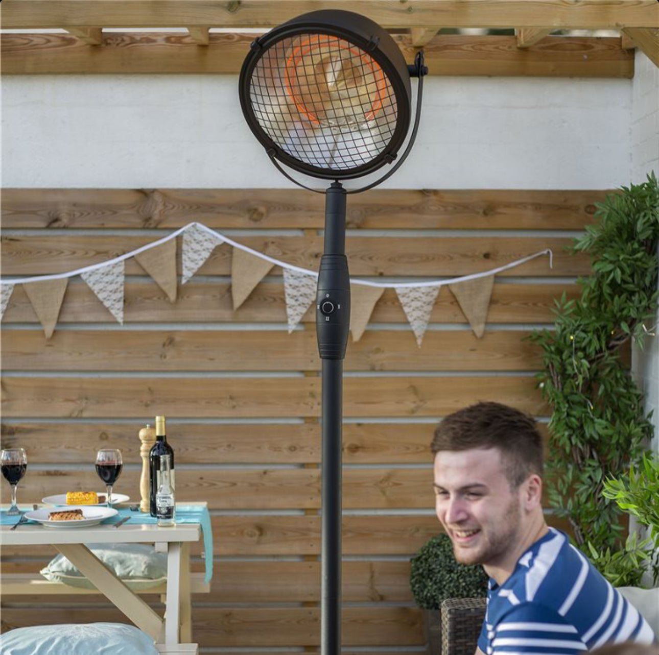 La Hacienda Vintage Searchlight Heater