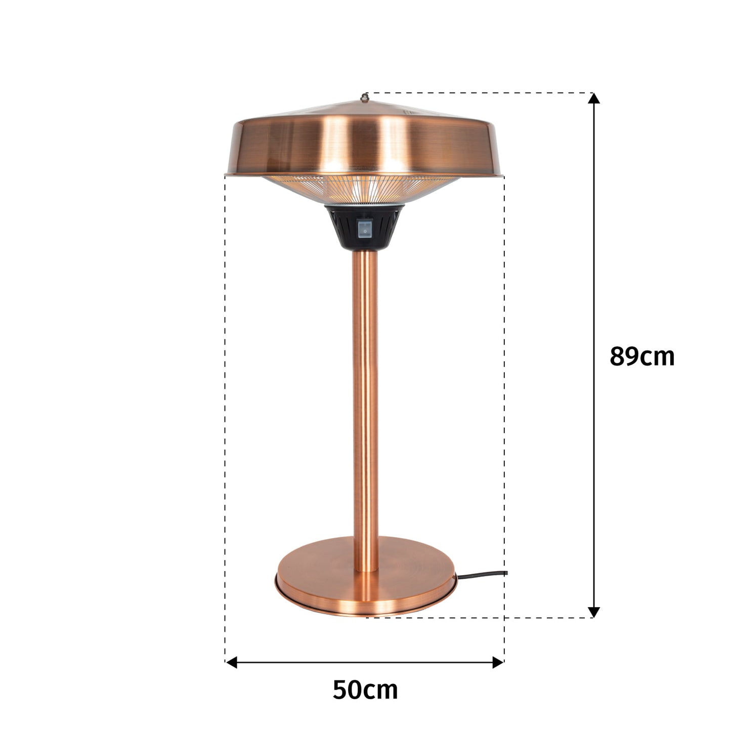 La Hacienda Copper Table Top Heater