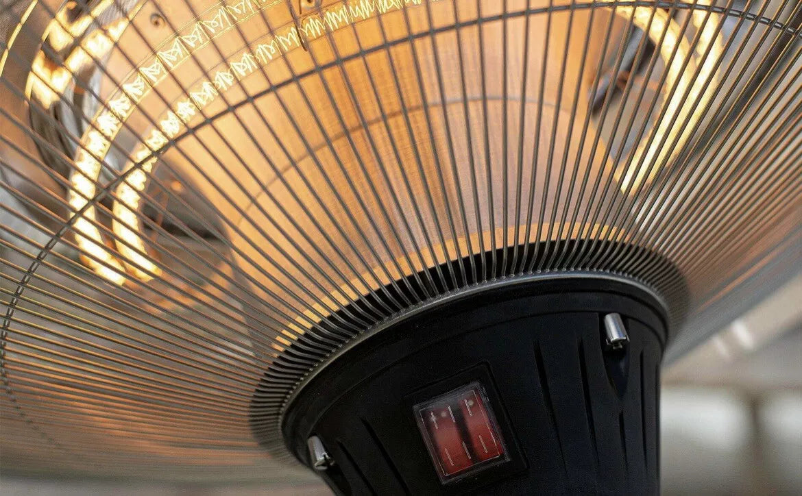 La Hacienda Silver Standing Heater