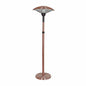La Hacienda Outdoor Adjustable Copper Standing Heater Copper